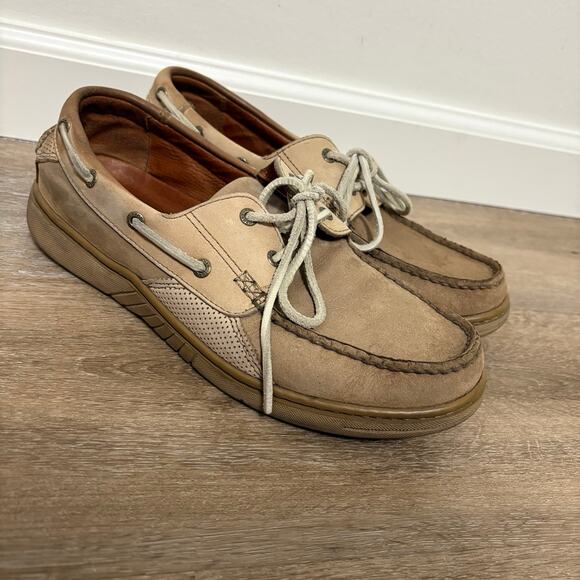 Tommy Bahama Men's Tan  Leather Loafers Size 9M - Picture 1 of 9